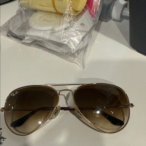 Ray-Ban Brown Aviator Sunglasses